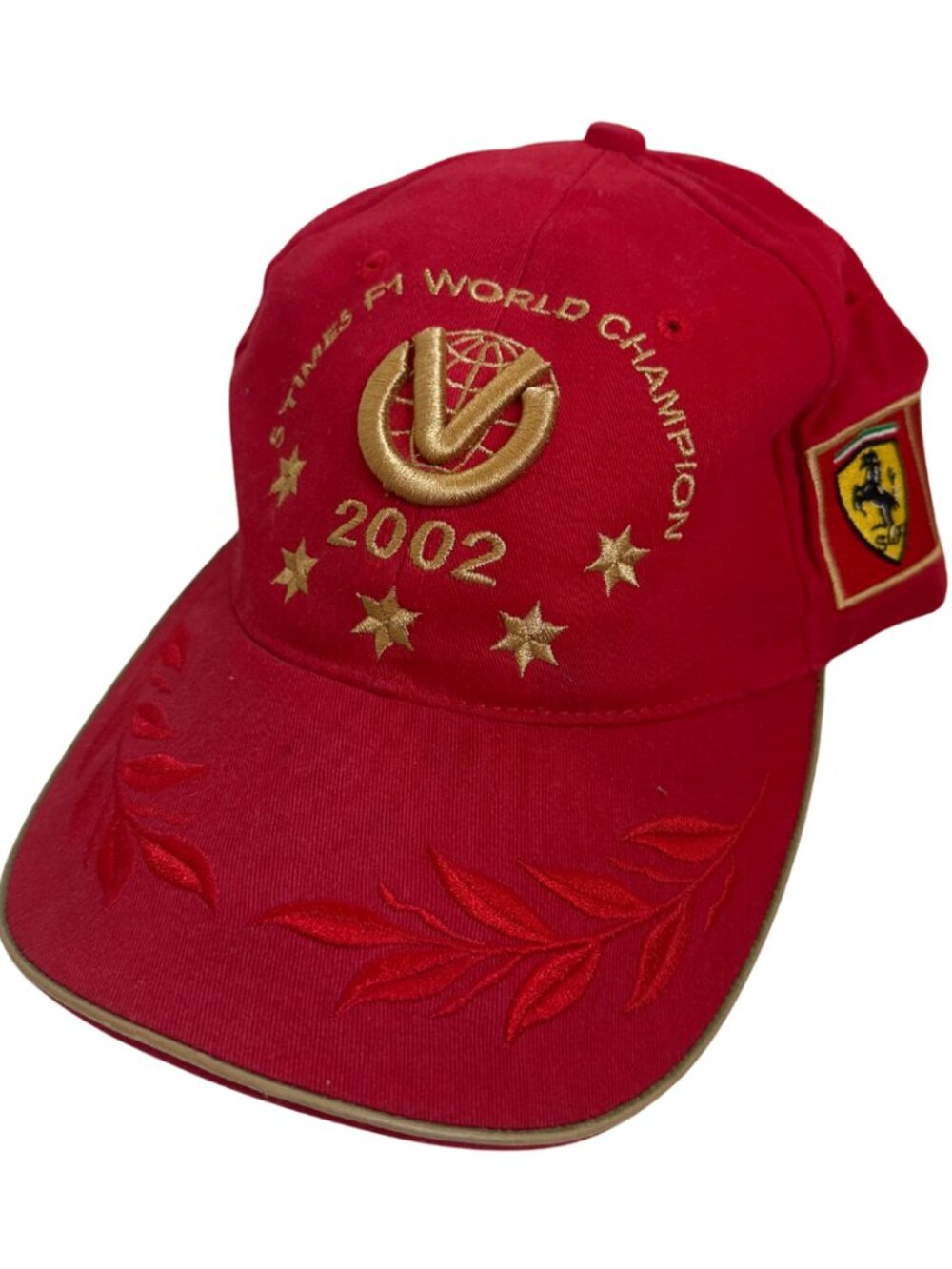 Vintage 2002 Ferrari Michael Schumacher 5x F1 World Champion Hat
